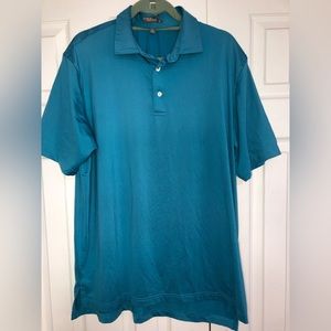 Peter Millar summer‎ comfort 1913 short sleeve polo shirt mens large